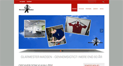 Desktop Screenshot of glarmester-madsen.com