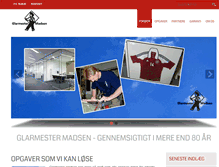 Tablet Screenshot of glarmester-madsen.com